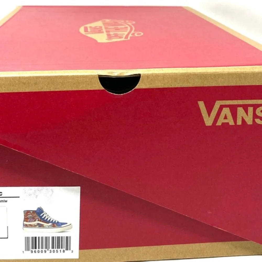 VANS Sk8-Hi 138 Decon Blue Beige Women's Suede Canvas Sneakers Size VN0A4BX2B6R